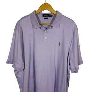 Polo Ralph Lauren Short Sleeve Casual Knit Shirt Lilac - XXL